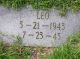 Leo Huelsbeck - Headstone