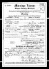 Alexander C Stewart and Bertha E McMonigal - Marriage License