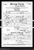 John W Clark and Edith [McAley] Hines - Marriage License