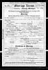 Joyce Lynwood and Nora Elizabeth [Fischer] Belonga - Marriage License