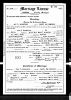 Roy V Borgstrom and Carrie Ray Campbell - Marriage Certificate