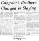 Gangster's Brothers Charged In Slaying