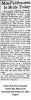 George Motquin and Marian Feldhausen - Marriage Announcement George Motquin and Marian Feldhausen - Marriage Announcement