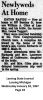 William A Giles and Leona [Munson] Taggart - Marriage Announcement