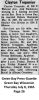 Clayton C Trepanier - Obituary