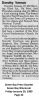 Dorothy [Turriff] Vernon - Obituary