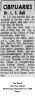 Dr Leo Scoville Ball - Obituary