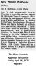 Edna Agnes [Bedwell] Welhouse - Obituary