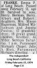 Emma P [Miller] Franke - Obituary