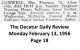 Florence Conwell - Death Notice