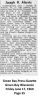 Joseph H Alberts - Obituary