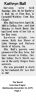 Kathryn S [Smith] Ball - Obituary