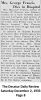 Margaret Francis - Obituary Margaret Francis - Obituary
