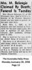 Maude Belongie - Obituary