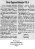 Sr Cyprian Belonger - Obituary