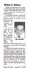 William Walters - Death Notice